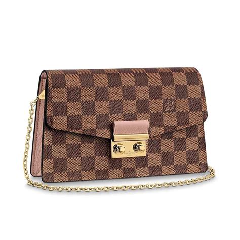 louis vuitton croisette wallet on chain damier ebene|louis vuitton croisette handbags.